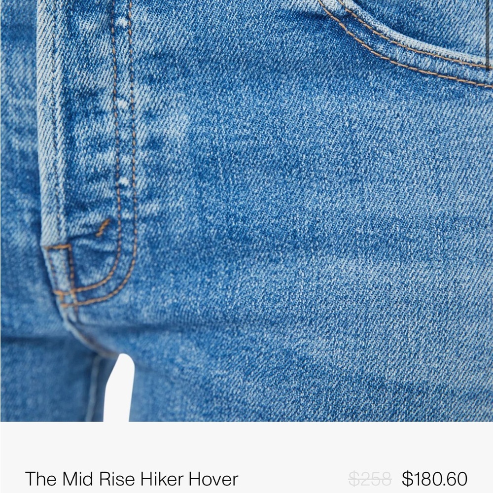 MOTHER-THE MID RISE HIKER HOVER. Color is Full Moon - Picture 14 of 14